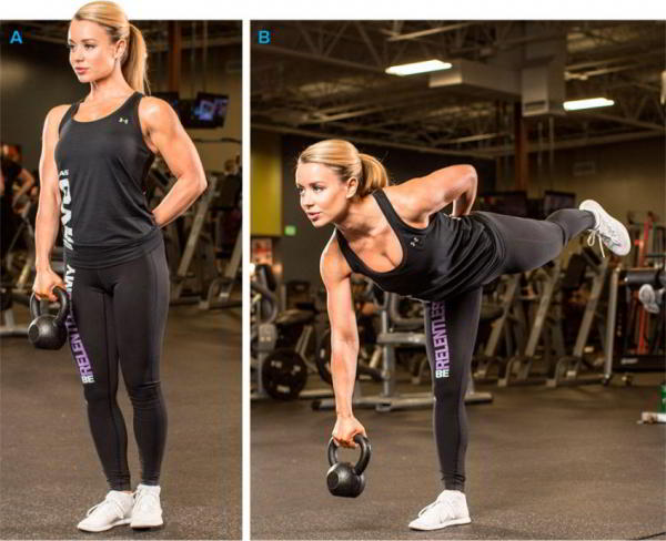 Упражнения с гирями