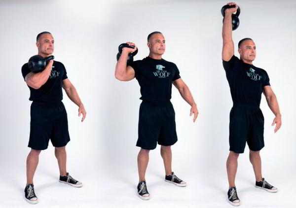 Упражнения с гирями