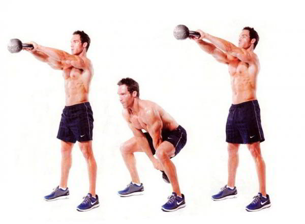 Упражнения с гирями