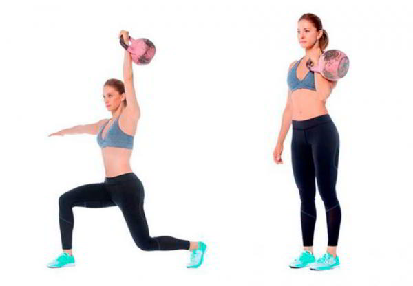 Упражнения с гирями