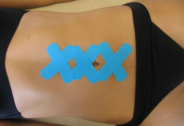 Тейпирование живота и боков для похудения. Схема, как делается, фото, результаты