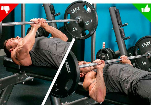 Жим лежа узким хватом